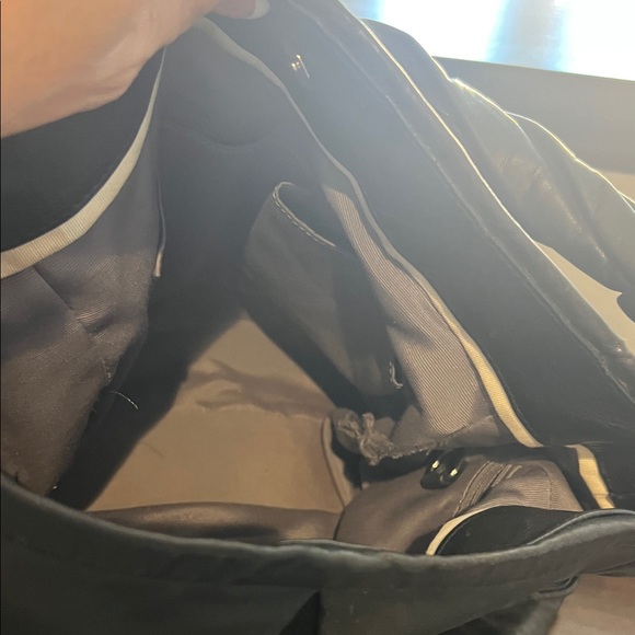 Coach Black Leather Shoulder Bag with Silver Hardware - Picture 4 of 5